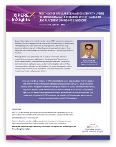 Treatment of Macular Edema 